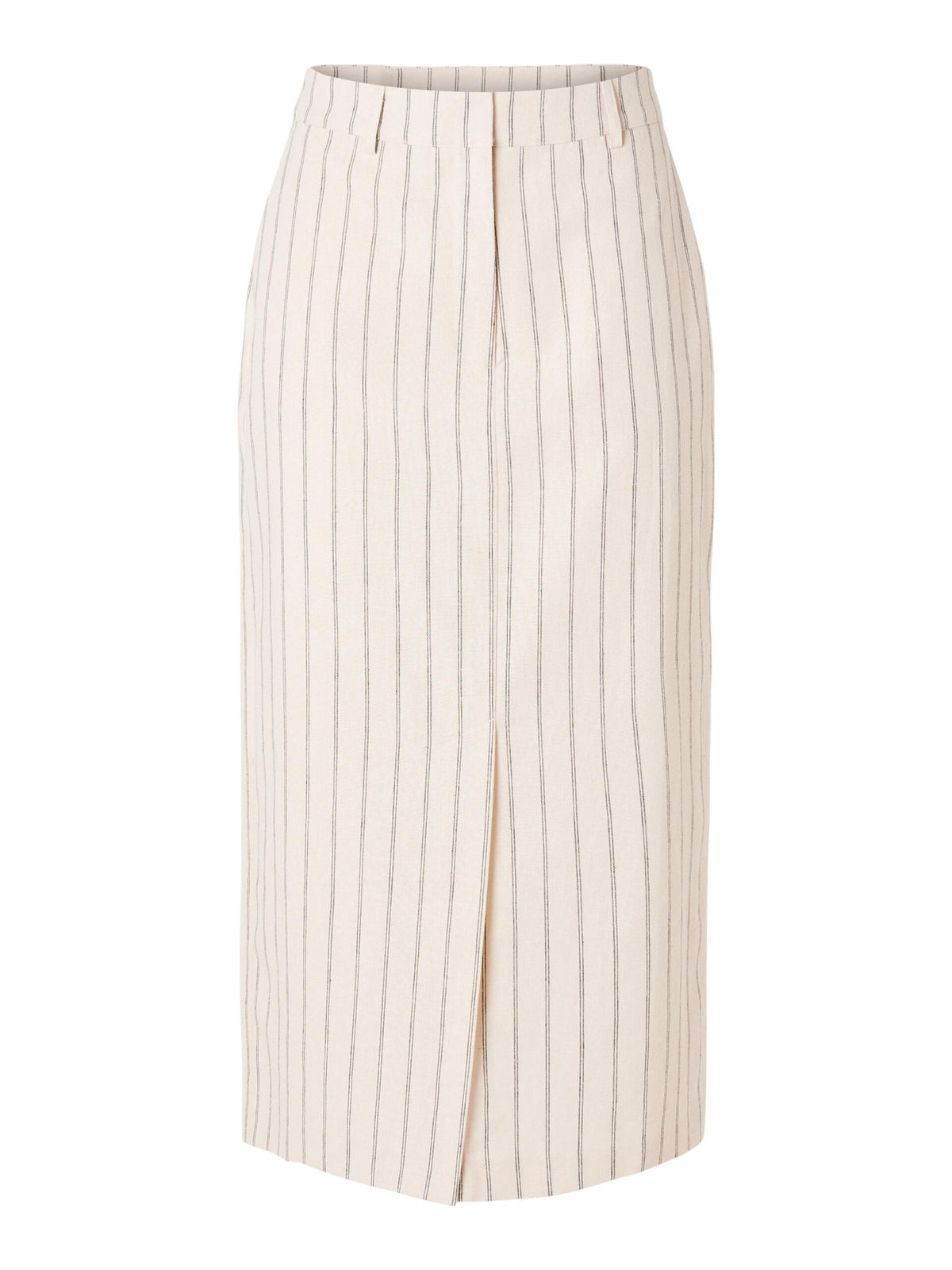 SLF Hilda Pencil Skirt in Pin Stripe Sandshell