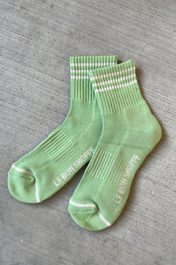 LBS Girlfriend Socks in Green Leaf