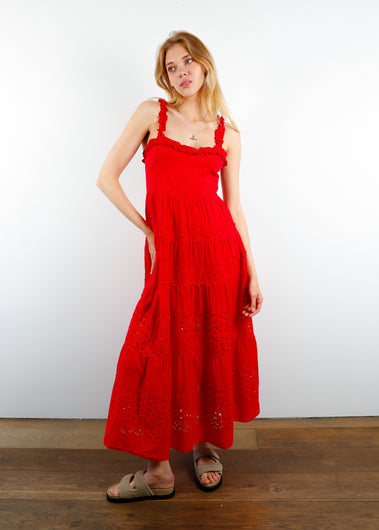 RIXO Evander Dress in Red