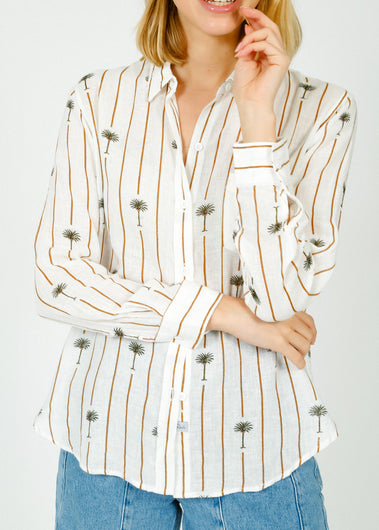 RAILS Charli Shirt in Stripe Palms