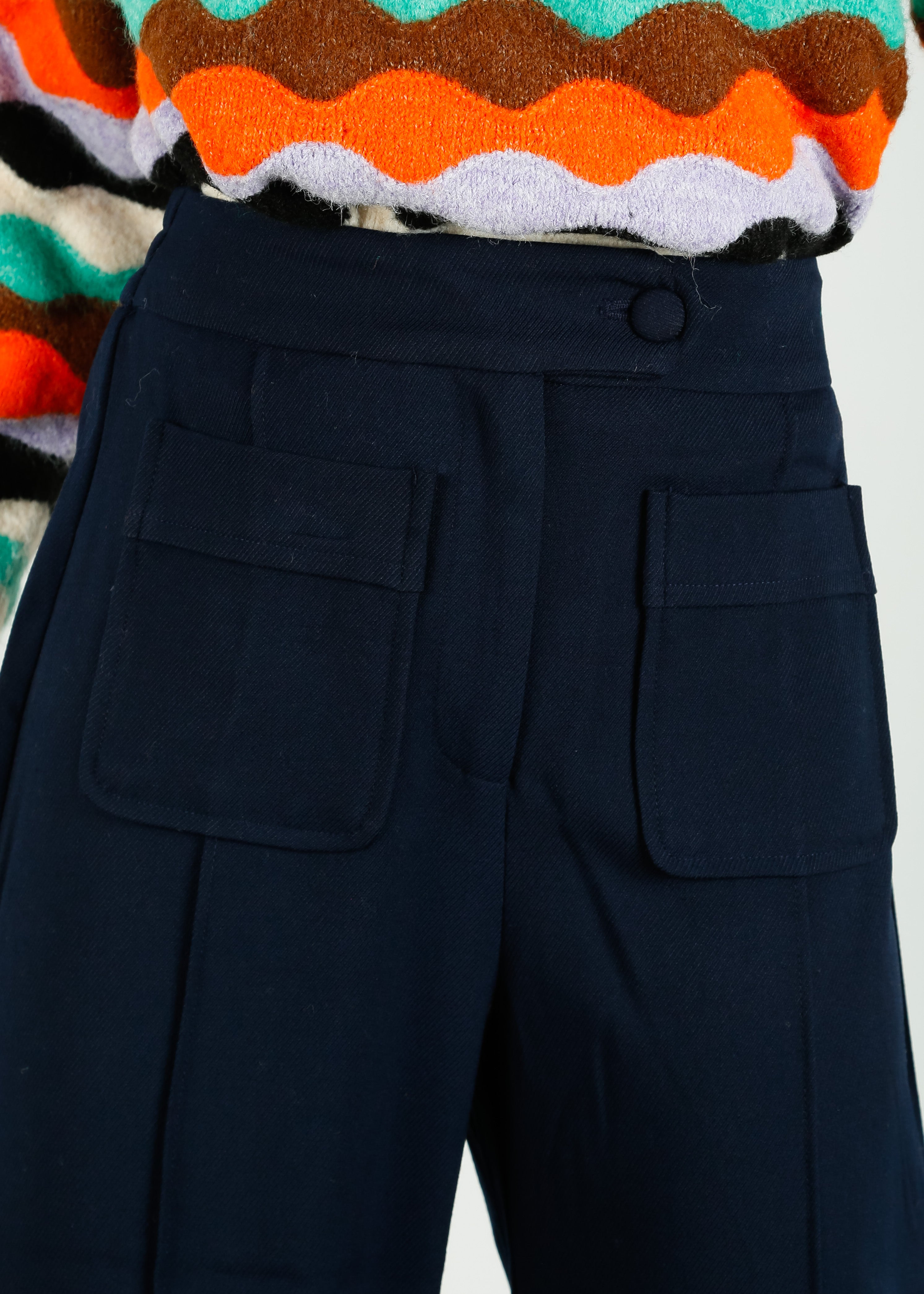 SUNCOO Jerry Trousers in Blue Night