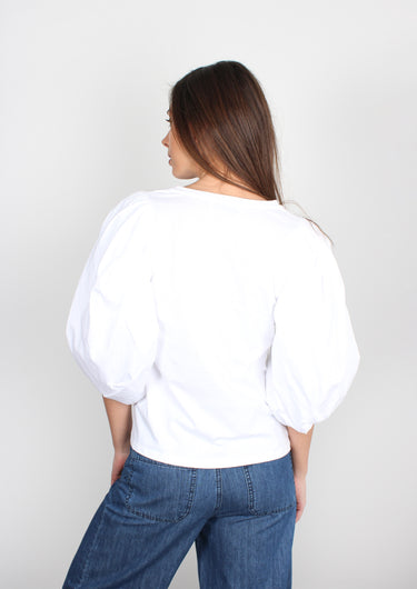 EA Bologna Large Sleeves T-shirt in White