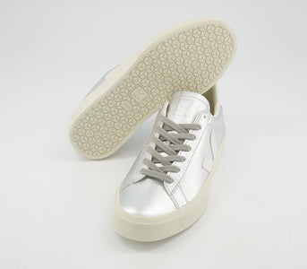You added <b><u>VEJA Campo Chromefree Trainers in Silver White</u></b> to your cart.