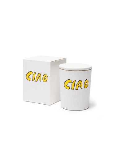 Bella Freud Ciao mineral wax candle in white & yellow