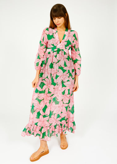 PPL Daisy Dress in Lily 01 Pink, Green