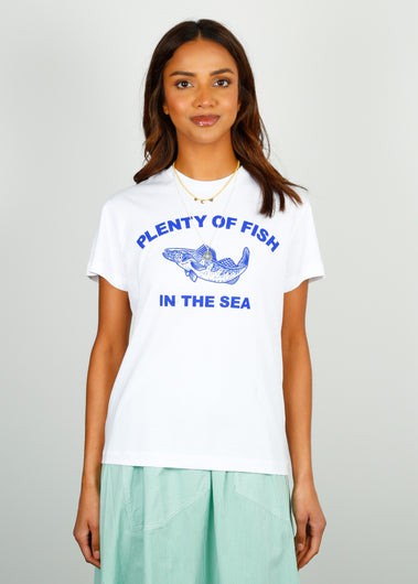RA Welcome Fish Tee in White