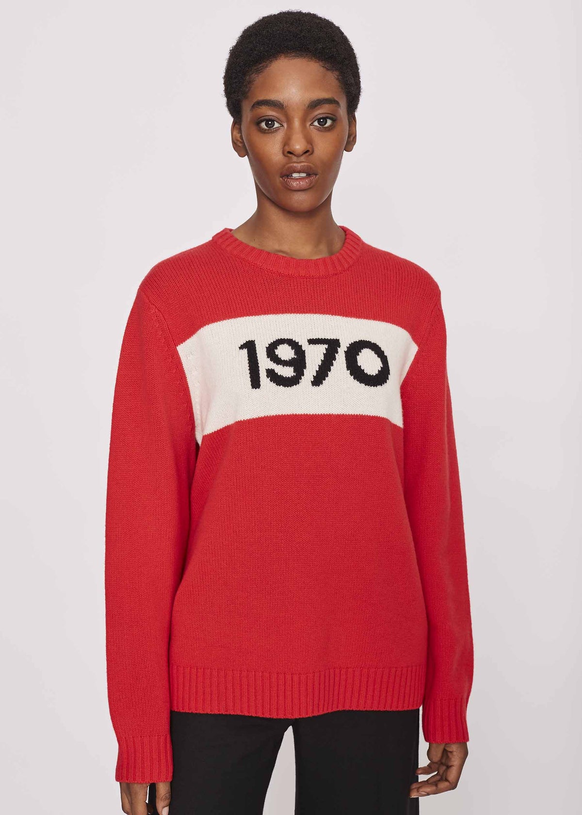 BF 1970 Oversized Jumper in Red