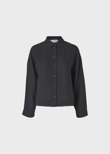 SLF Linnie Linen Shirt in Black