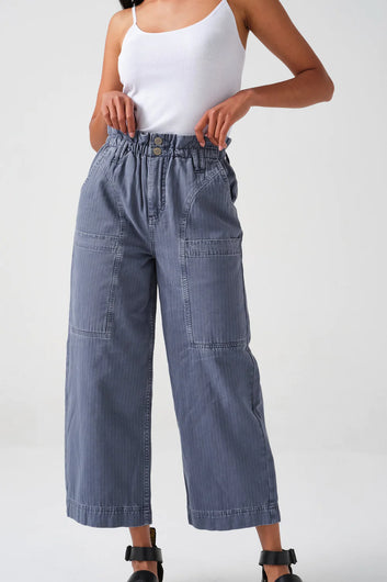 S&M Louis Pant in Washed Denim