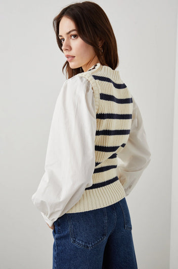 RAILS Bambi SL Striped Knit in Ivory