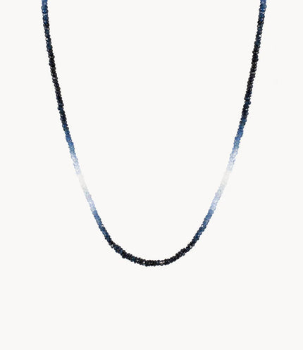 RF Graduated Blue Sapphire Necklace