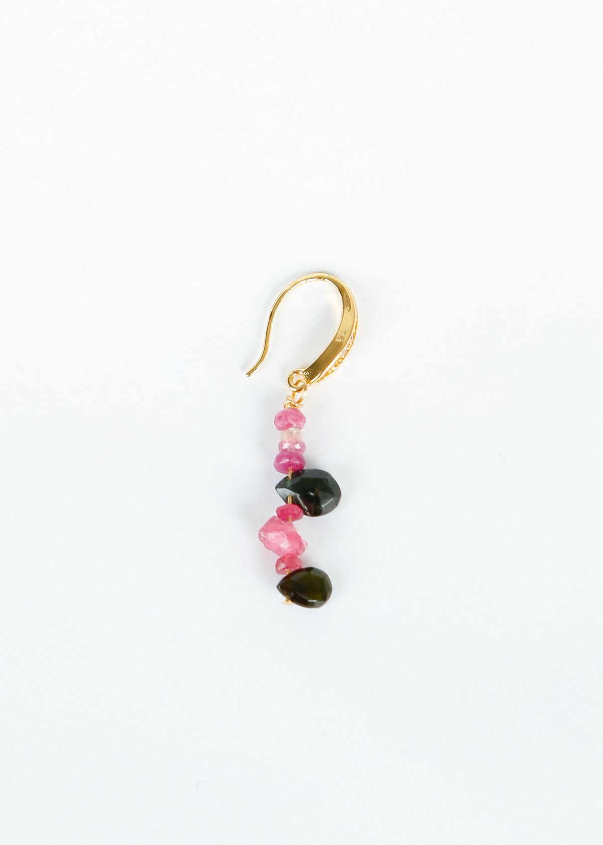 ZOI Higia Earrings in Sapphire Rose, Tourmaline
