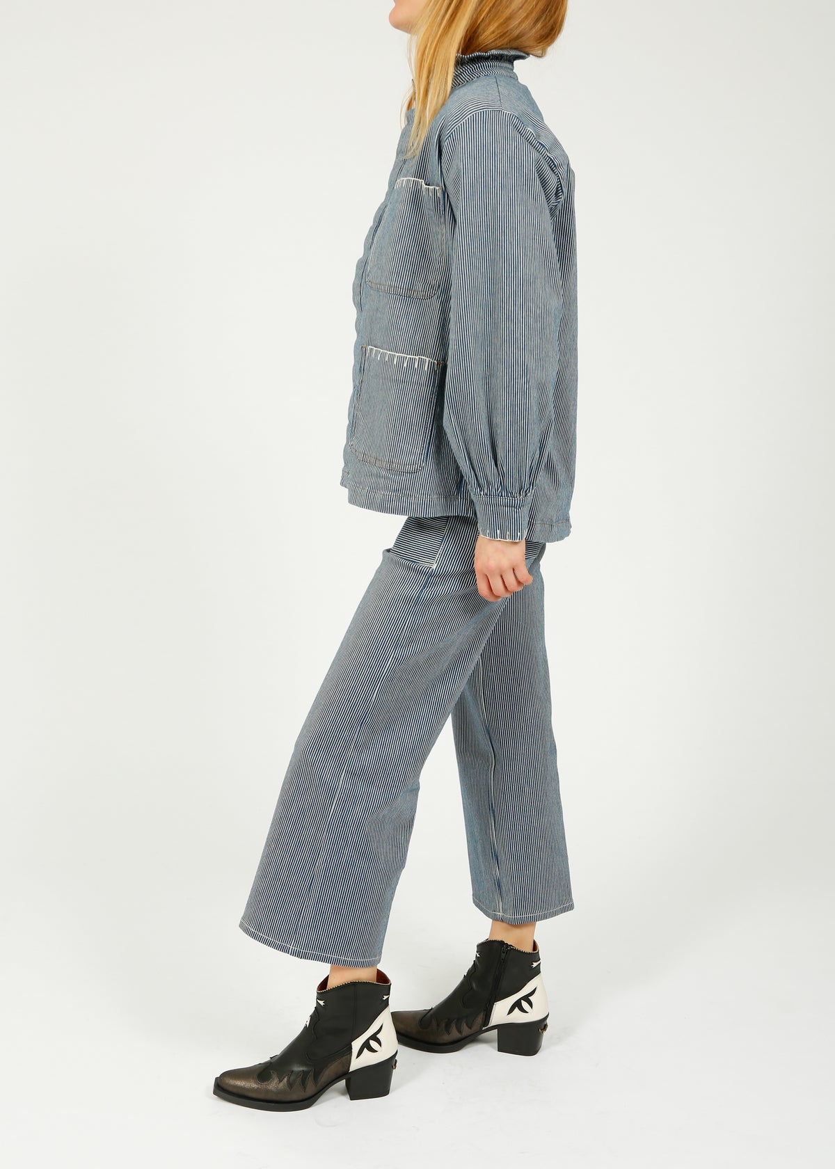 S&M Elodie Jeans in Striped Denim