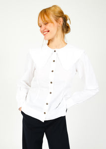 You added <b><u>GANNI F5500 Fitted Shirt in White</u></b> to your cart.