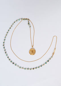 You added <b><u>HANKA Sharm Double Necklace in Raw Emerald and Zirconium</u></b> to your cart.