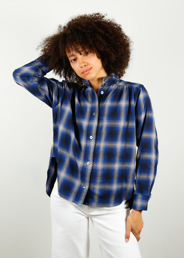 BR Peachy Checked Blouse