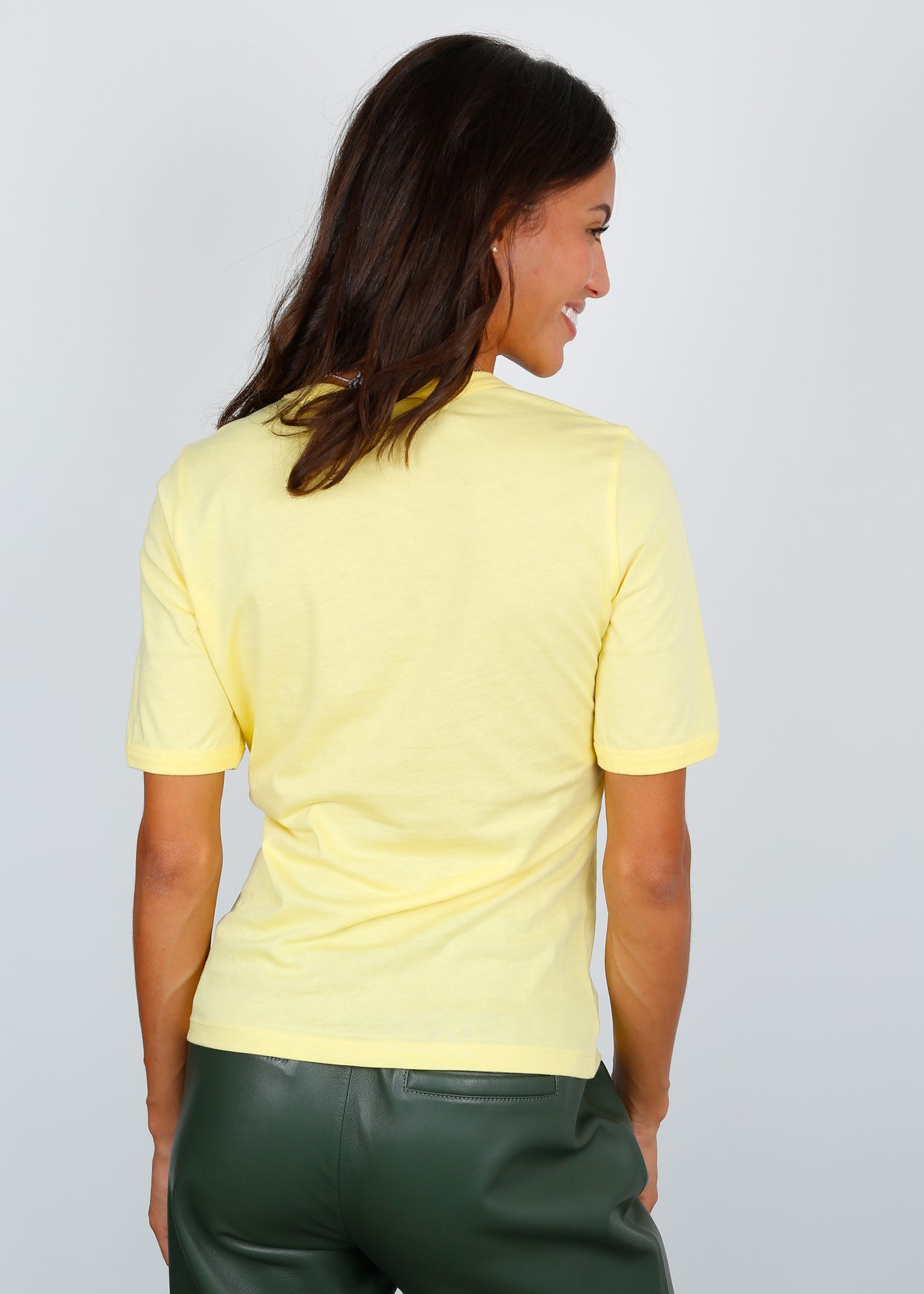 GANNI: t-shirt for woman - Yellow  Ganni t-shirt T3631 online at