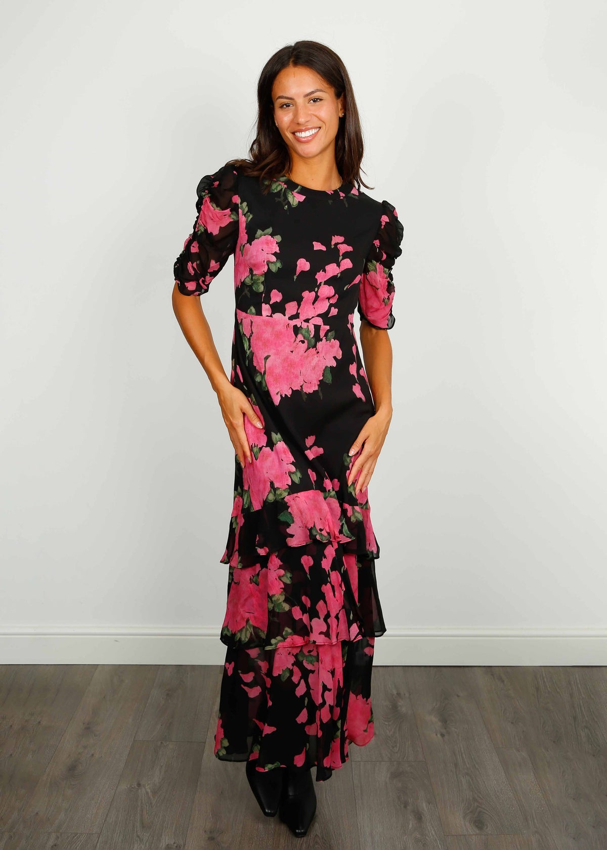 RIXO Evelyn Dress in Blossom Pink