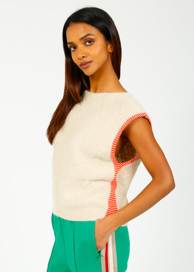 BR Diow Knitwear in Calcaire