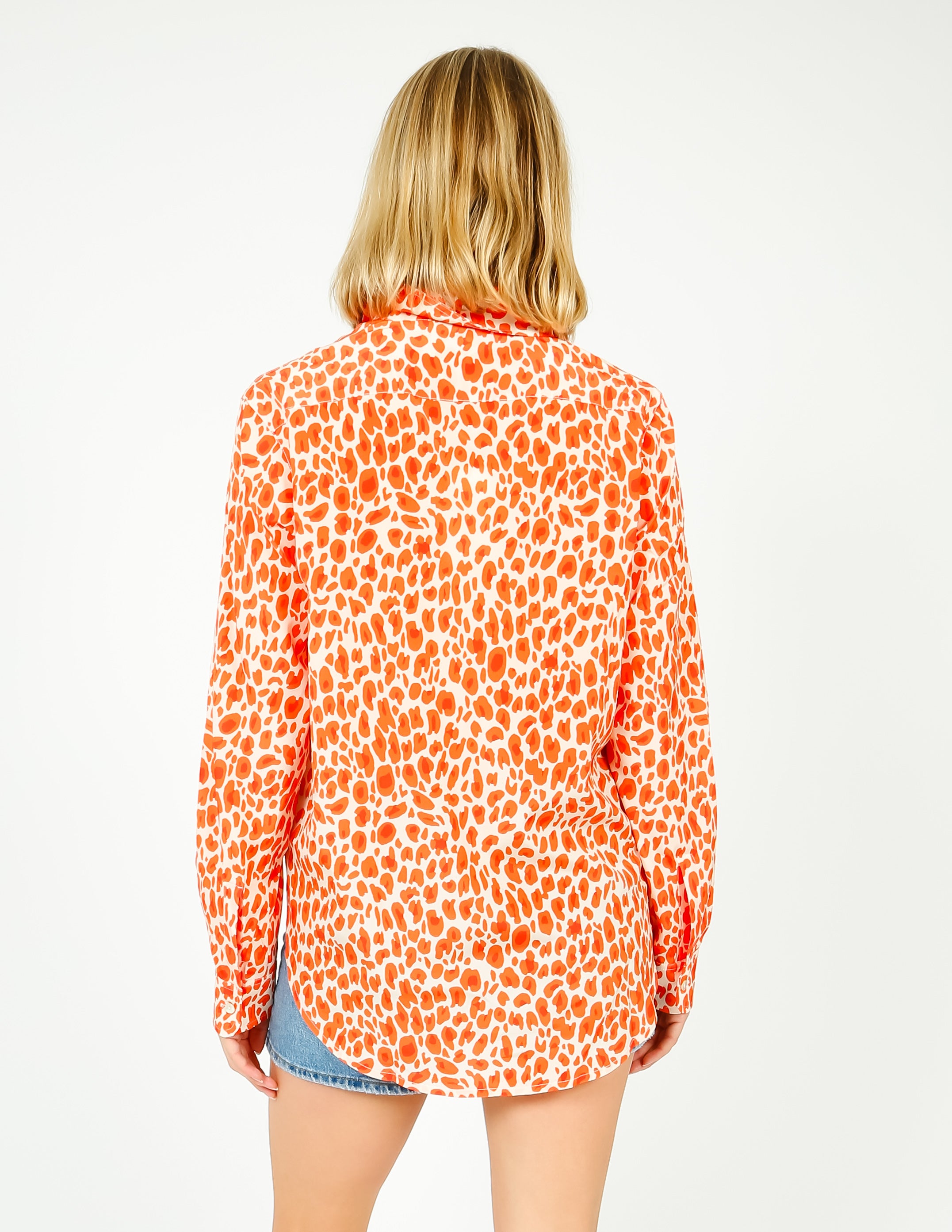 DVF Nathaniel Reversible Top in Fall Leaves
