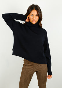 You added <b><u>JOSEPH High Neck Brushed Cashmere in Navy</u></b> to your cart.