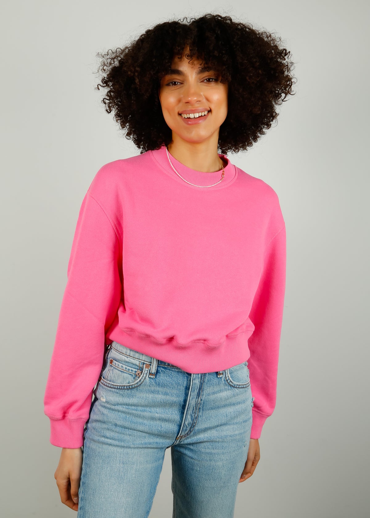R&B Vintage Terry Sweatshirt in Pink
