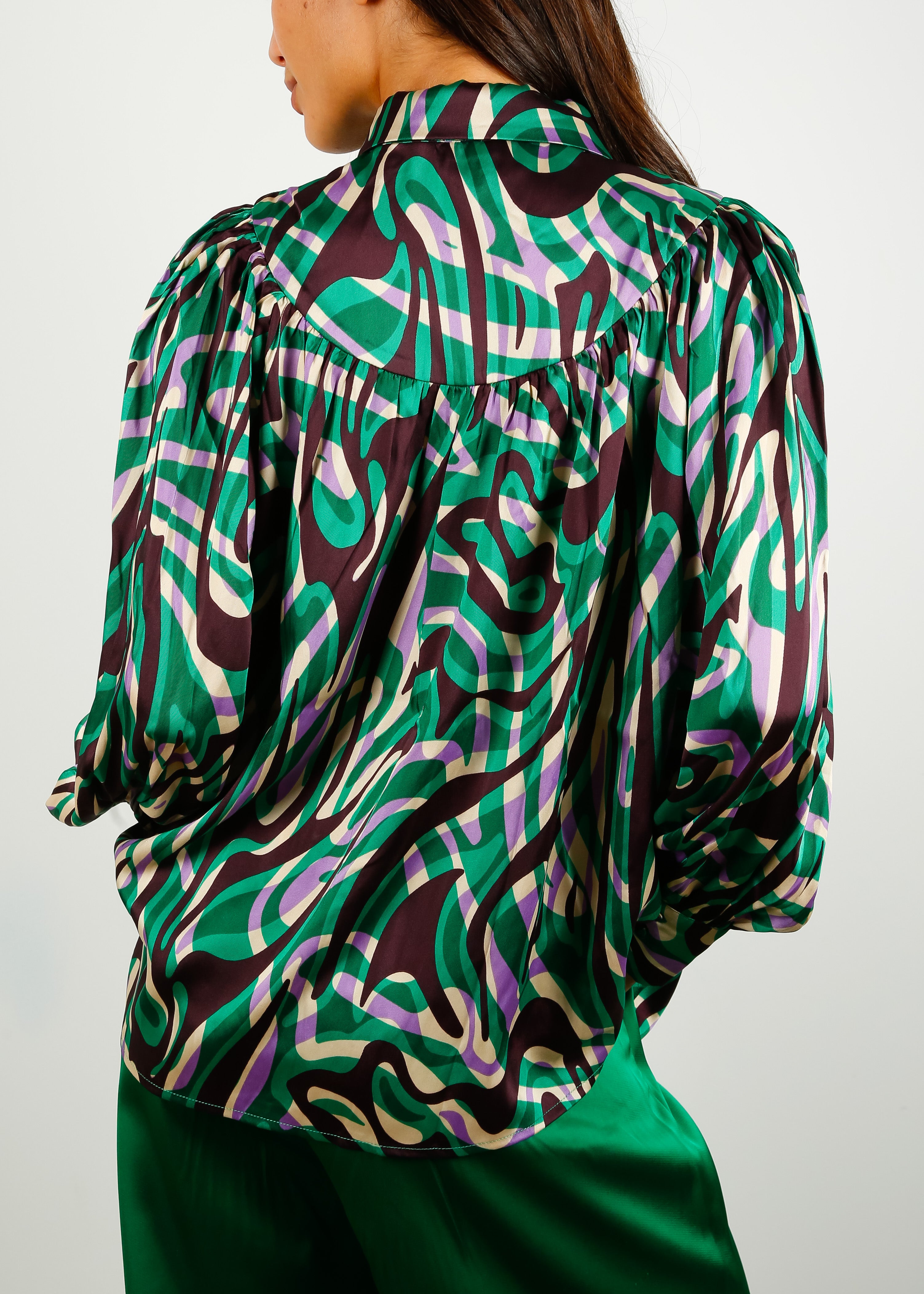 SUNCOO Lahsen  Printed Shirt in Green