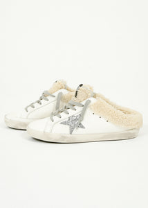 You added <b><u>GG Super Star Sabot Shearling in White, Silver, Beige</u></b> to your cart.