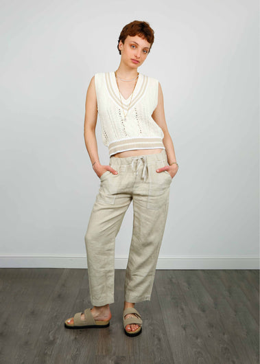 V Cindy Trousers in Sand