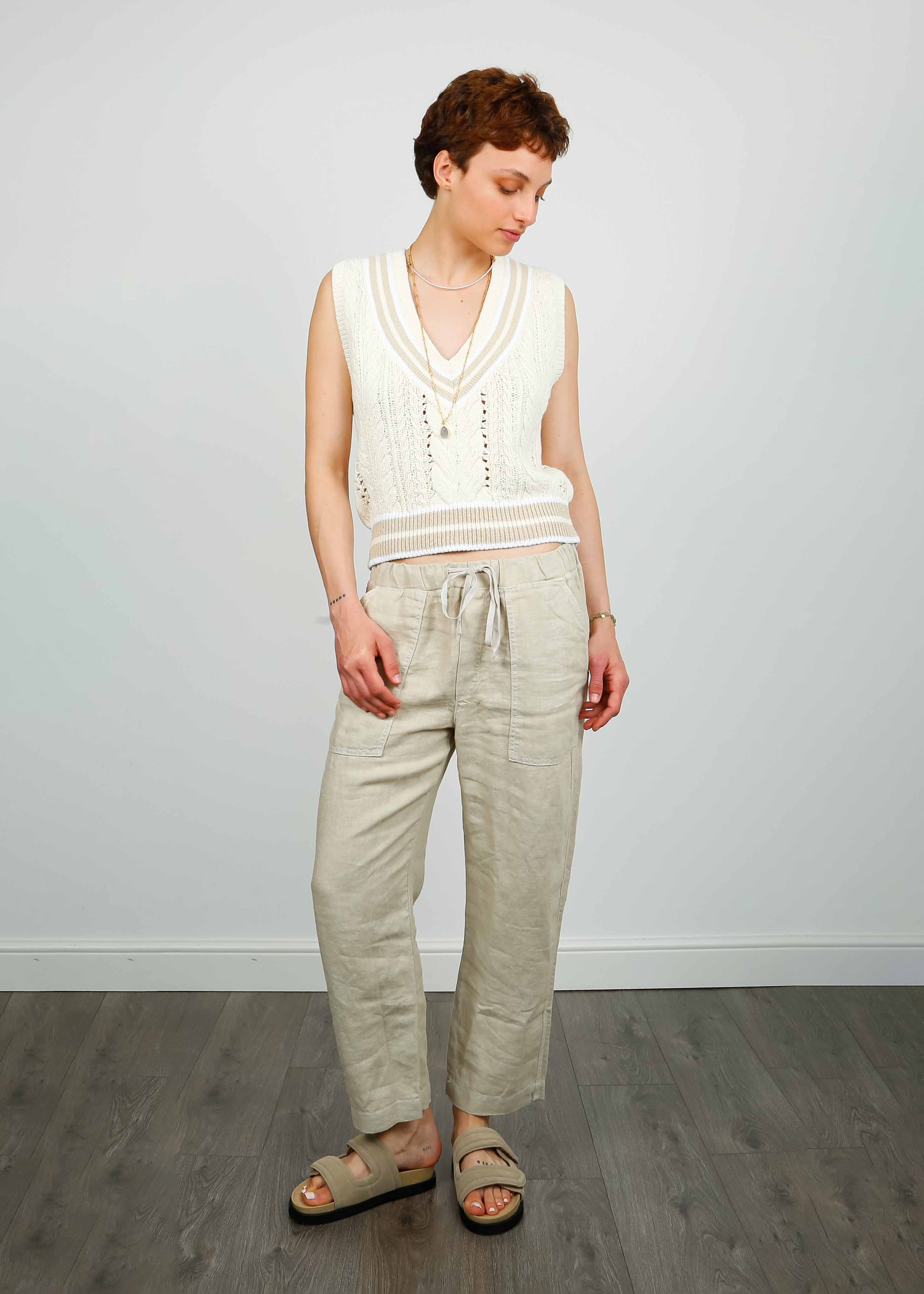 V Cindy Trousers in Sand