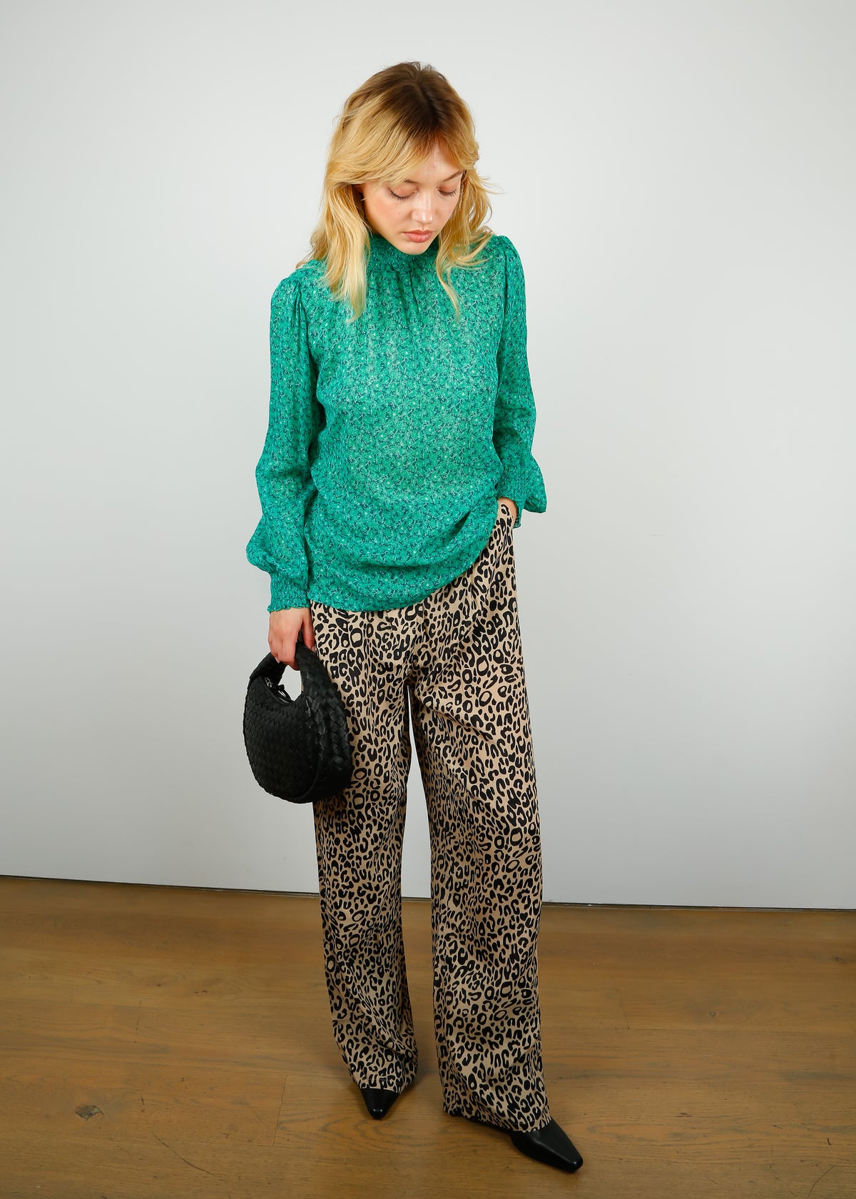 PPL Tracy Top in Ditsy 05 Green