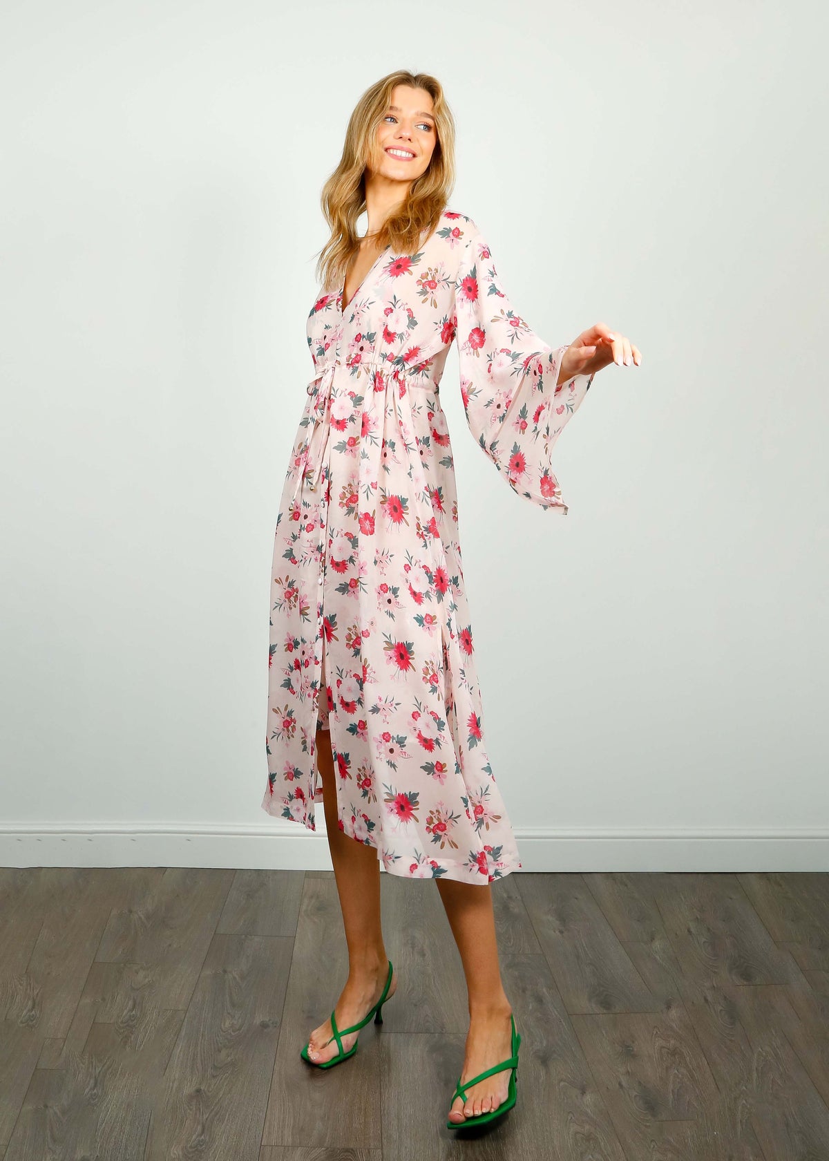 PPL Emma Dress with Slip in Blooms 04 Beige