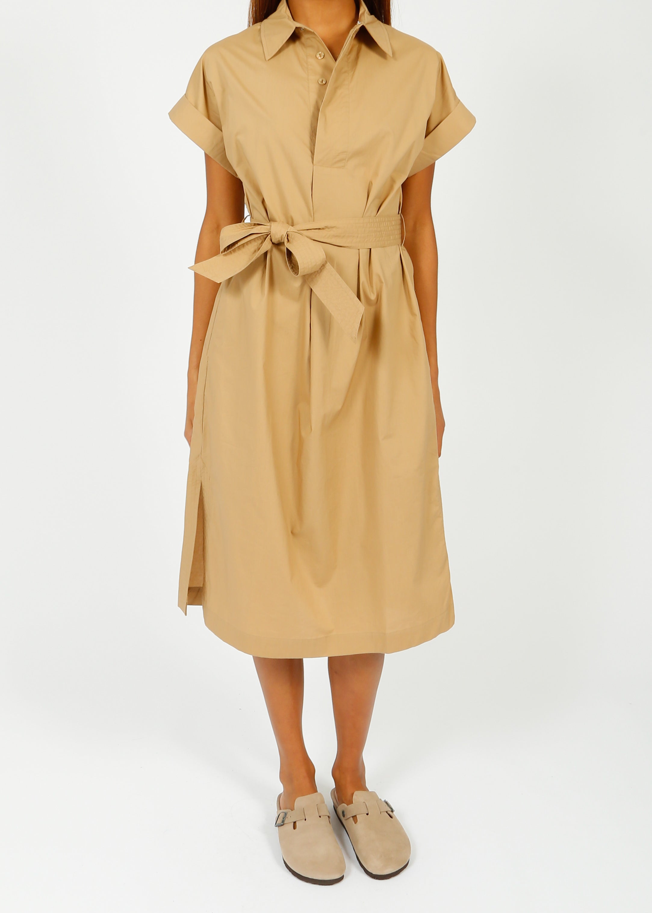 SUNCOO Clodie Dress in Camel