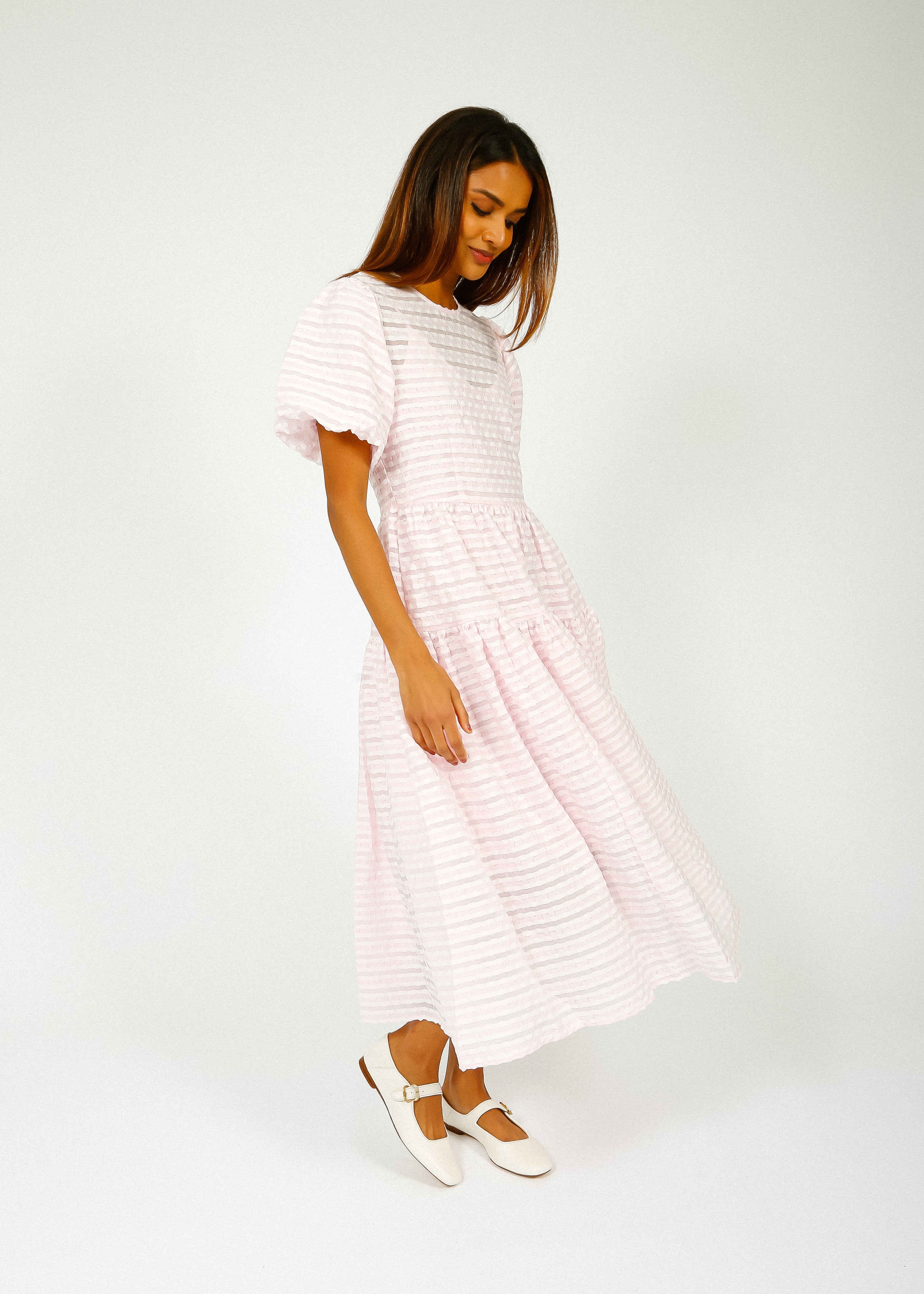SLF Rochelle Midi Dress in Cradle Pink