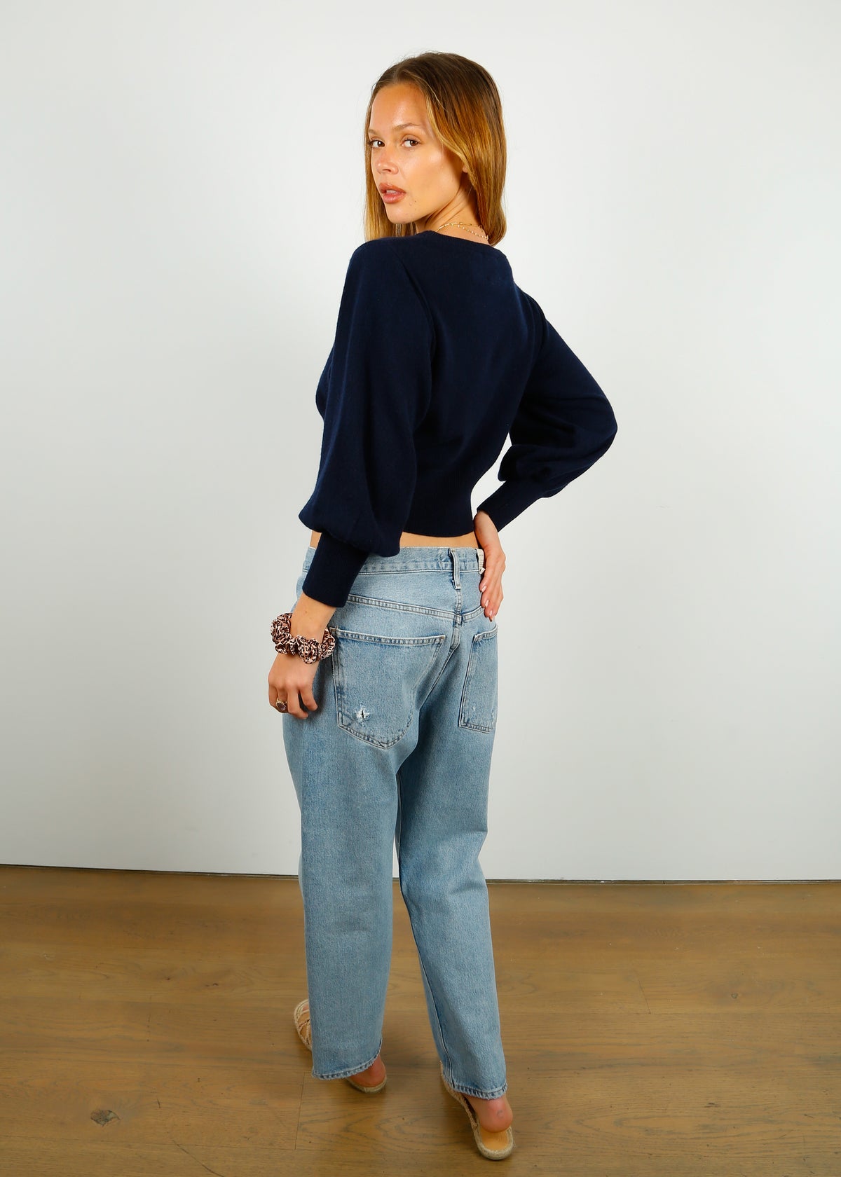 AGOLDE 90's Crop Pant in Replica Washed Indigo