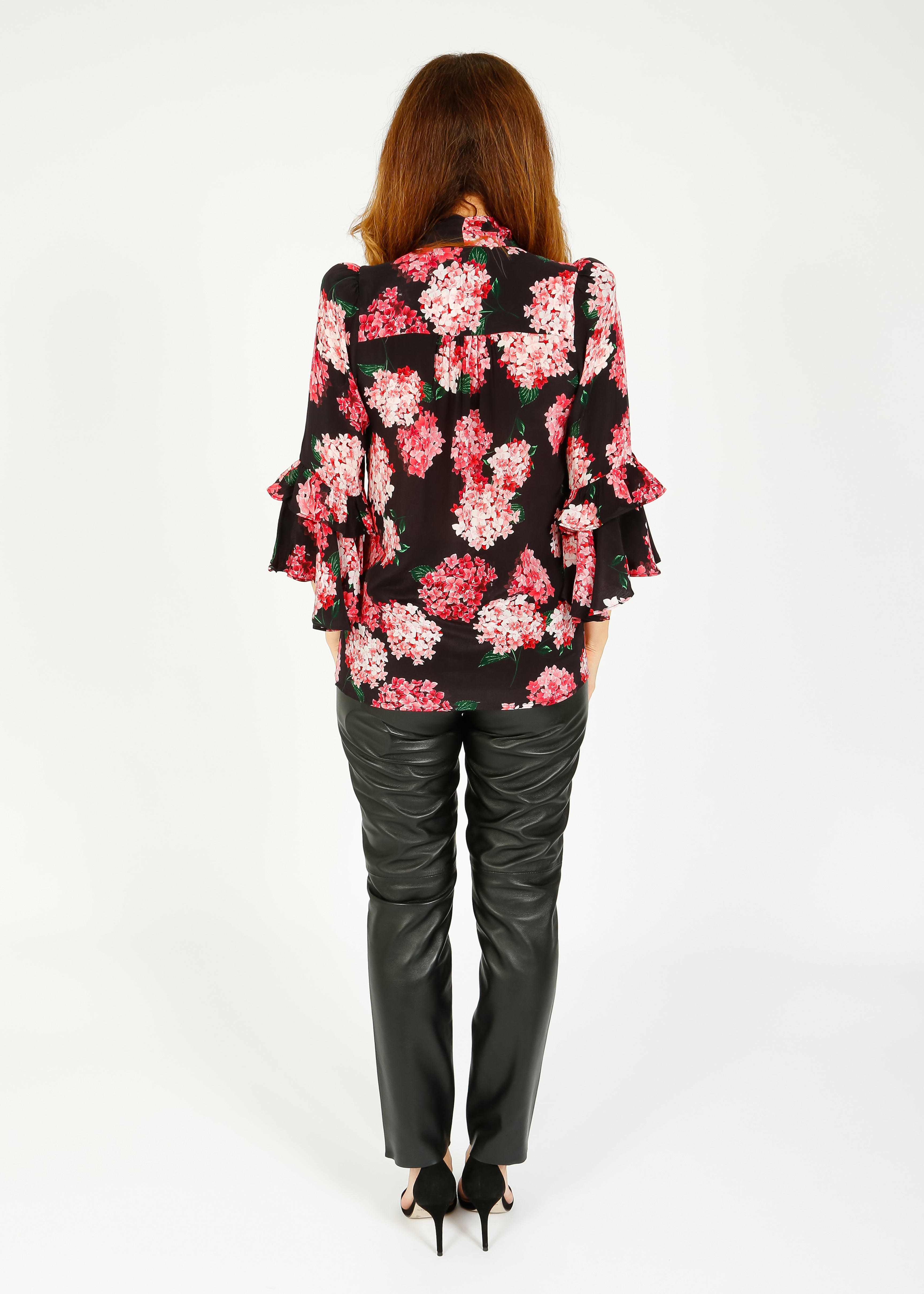 QOA Lucky Blouse in Hydra Pink