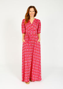 You added <b><u>Onjenu Deborah Maxi Dress in Tinos pink red</u></b> to your cart.