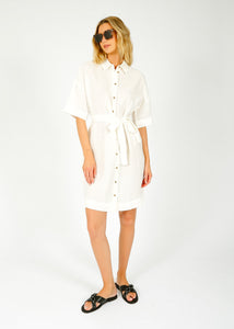 You added <b><u>SLF Linnie Linen Shirt Dress in White</u></b> to your cart.