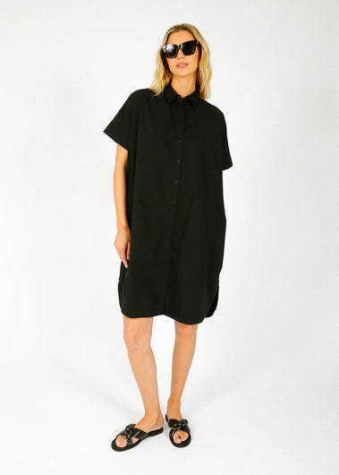 SLF Blair Short Shirt Dress in Black