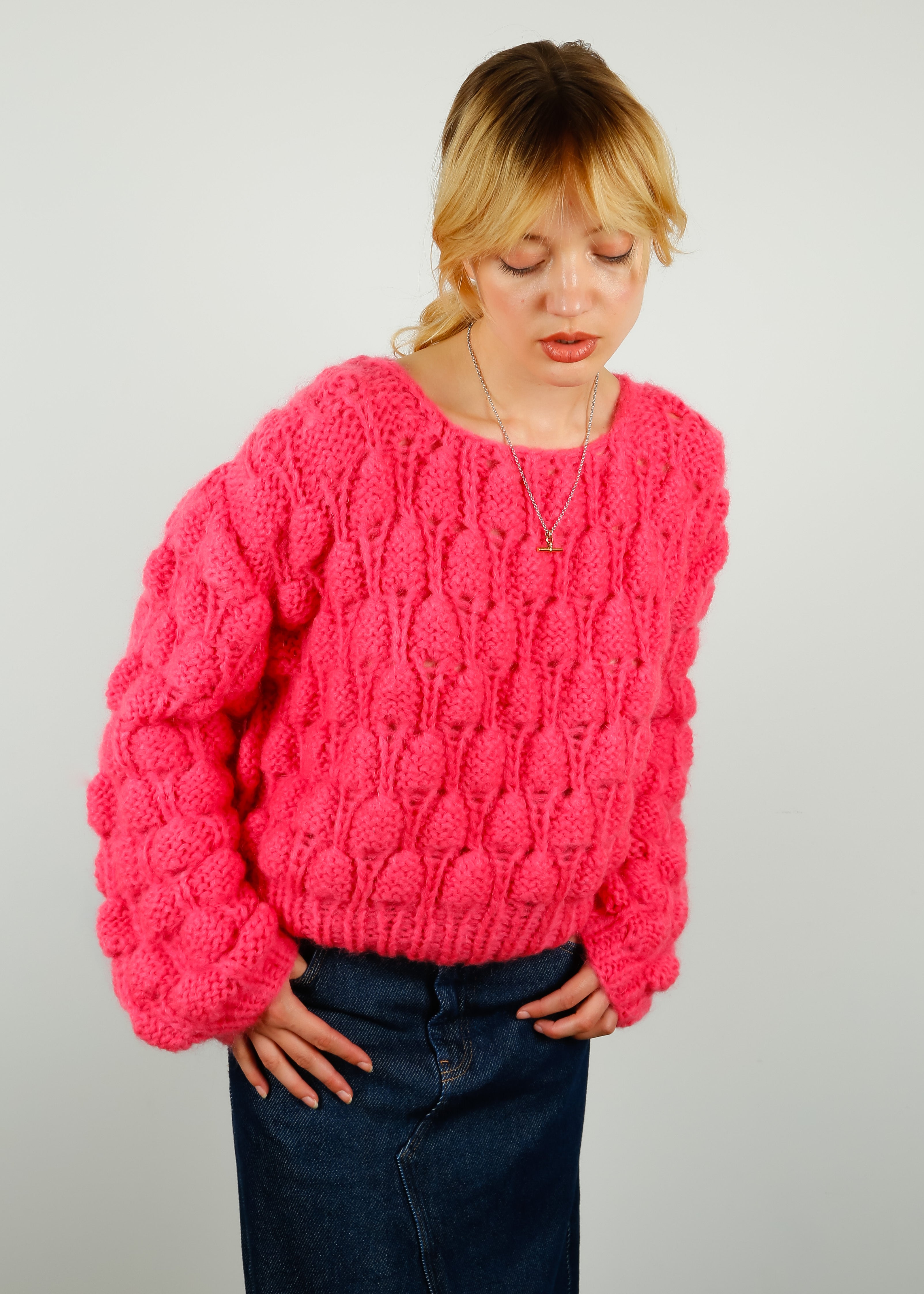 DAWN X DARE Angel Knit in Super Pink