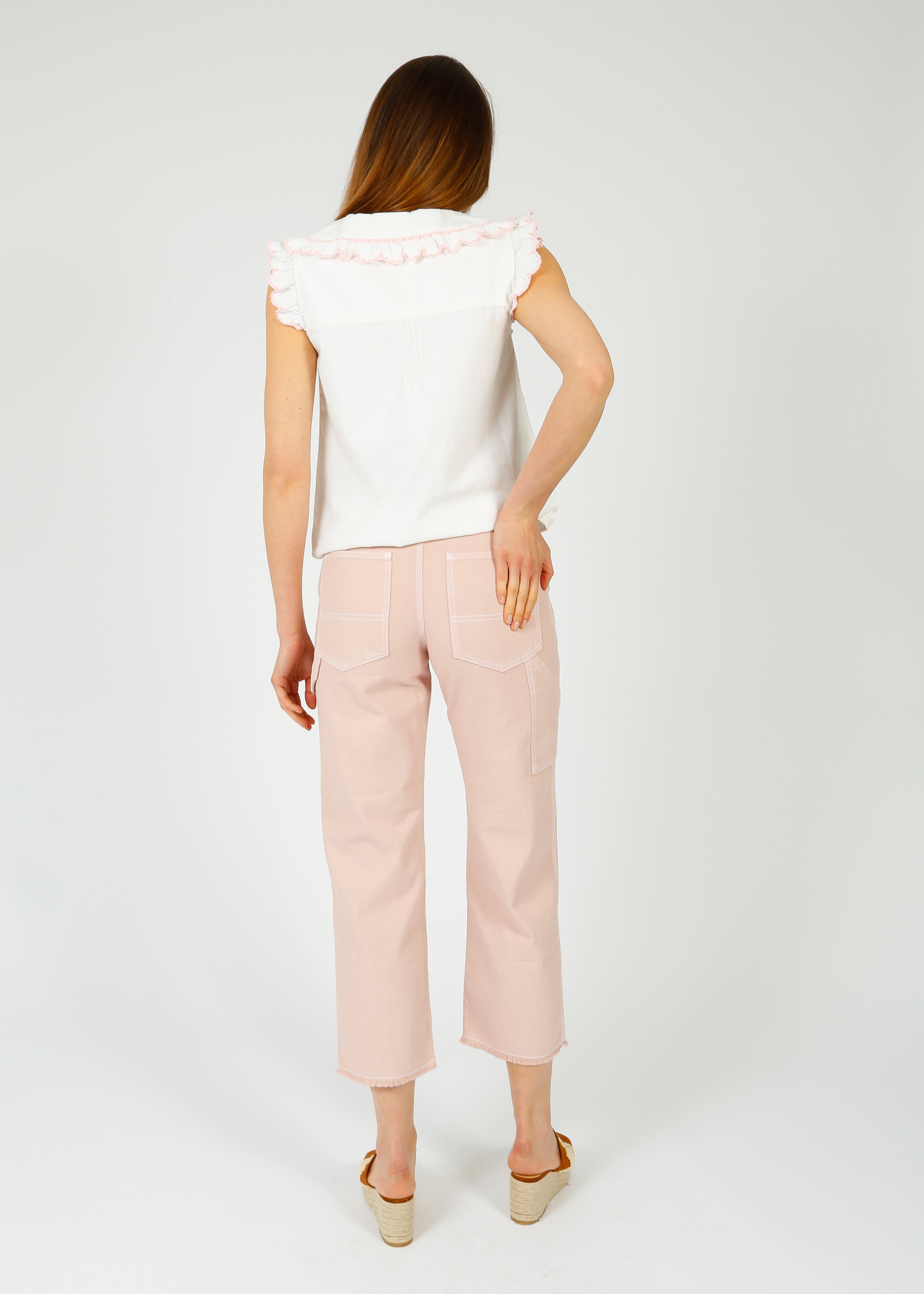 FIVE Penelope Trousers in Old Pink
