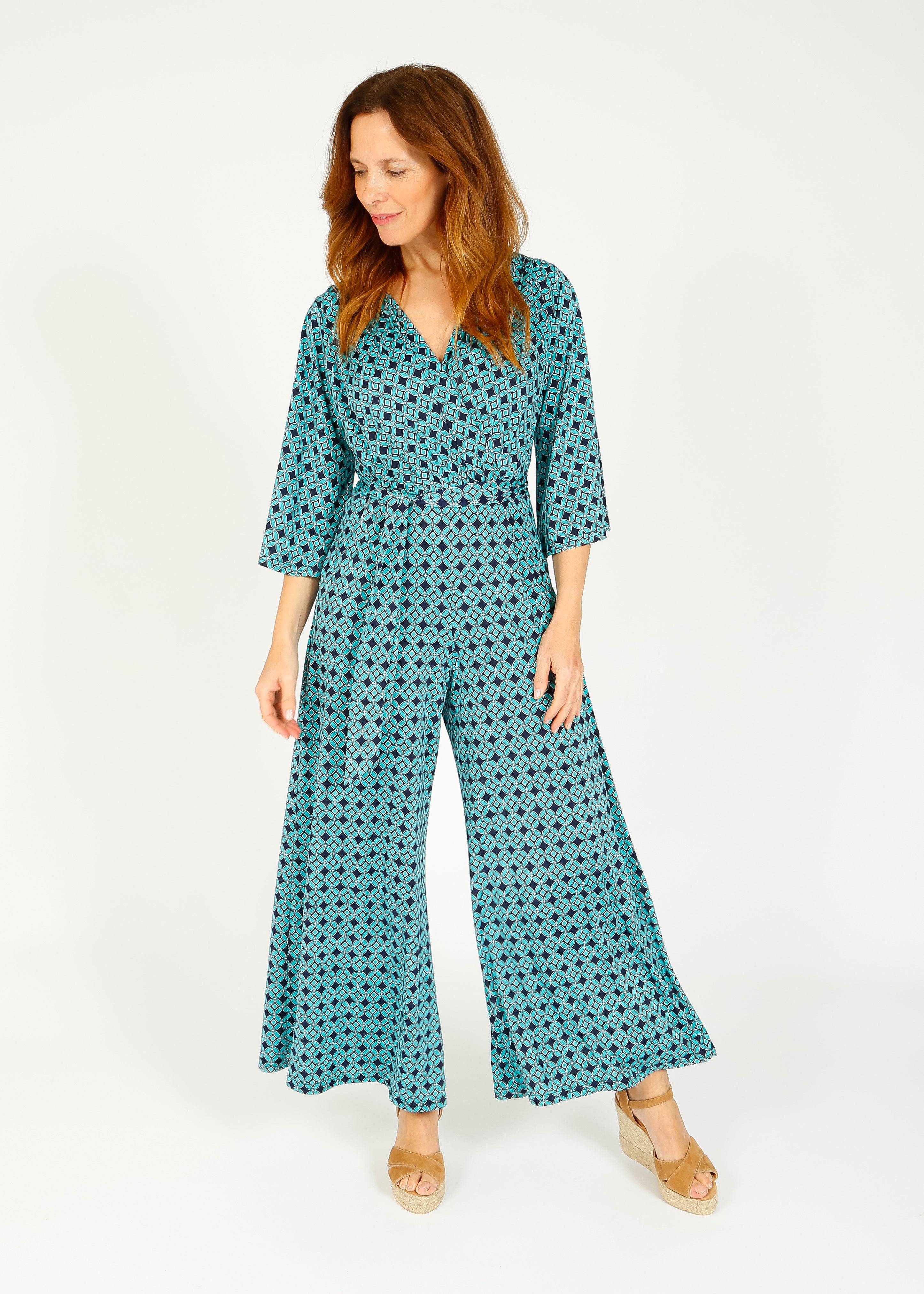 Onjenu Laurie jumpsuit in Riad Turquoise