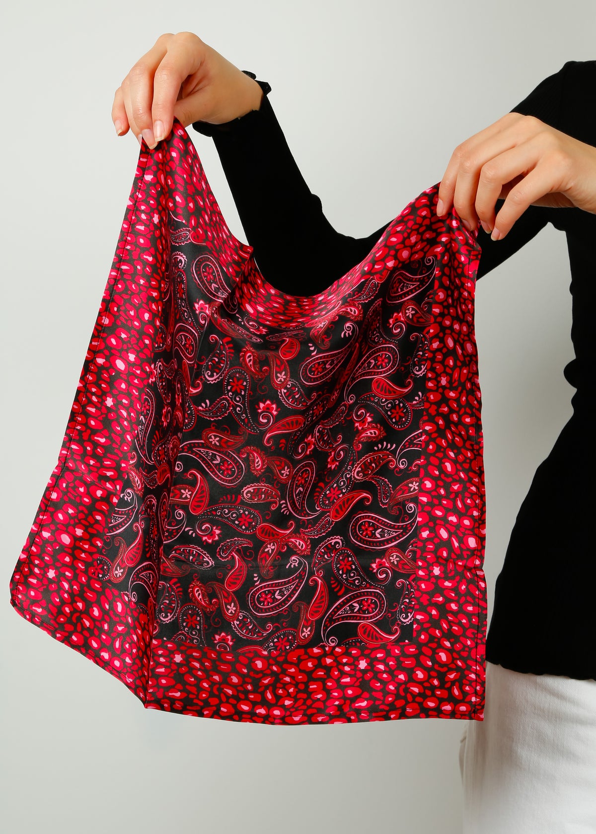 PPL Pheobe Small Scarf in Leo, Paisley Pink
