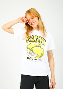 You added <b><u>GANNI T3768 Basic Jersey Relaxed Tee in White</u></b> to your cart.
