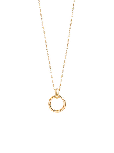 TS Gold Eternity Ring on Trace Chain