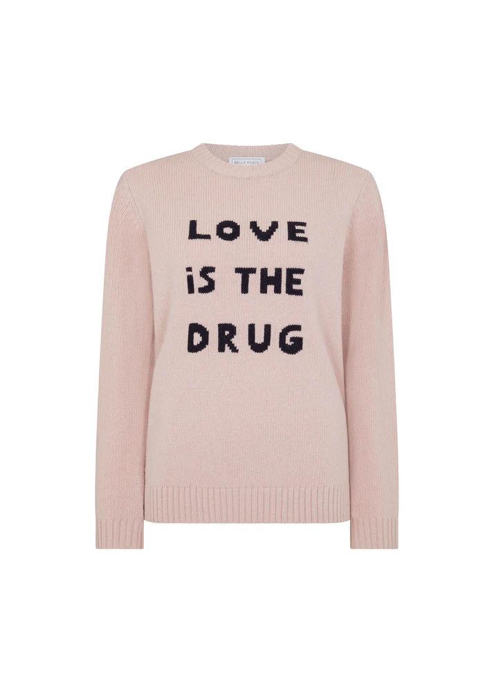 BF Love Is The Drug Jumper in Dusty Pink