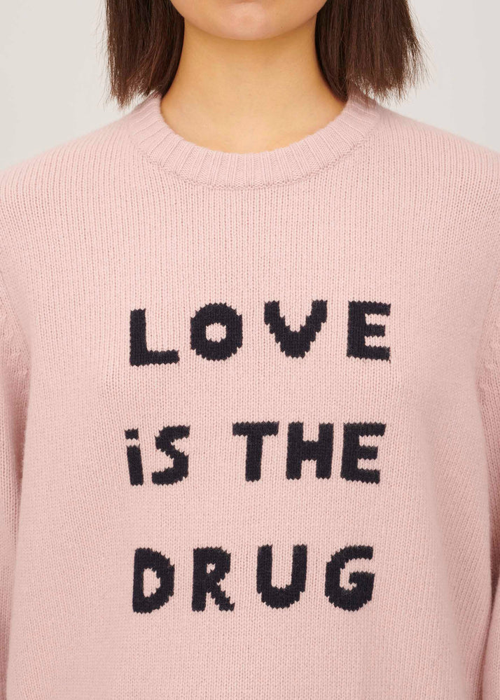 BF Love Is The Drug Jumper in Dusty Pink