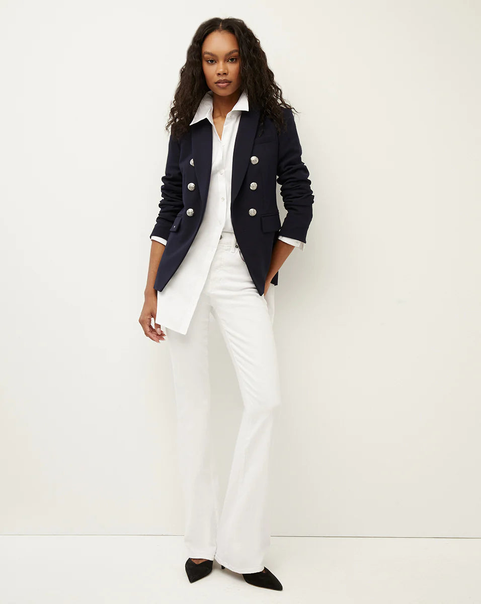VB Miller Dickey Jacket in Navy with Silver Buttons