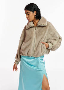 You added <b><u>EA Erg Faux Fur Jacket in Sand Bank</u></b> to your cart.
