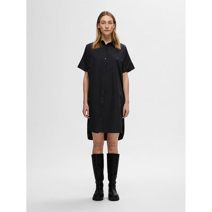 SLF Blair Short Shirt Dress in Black